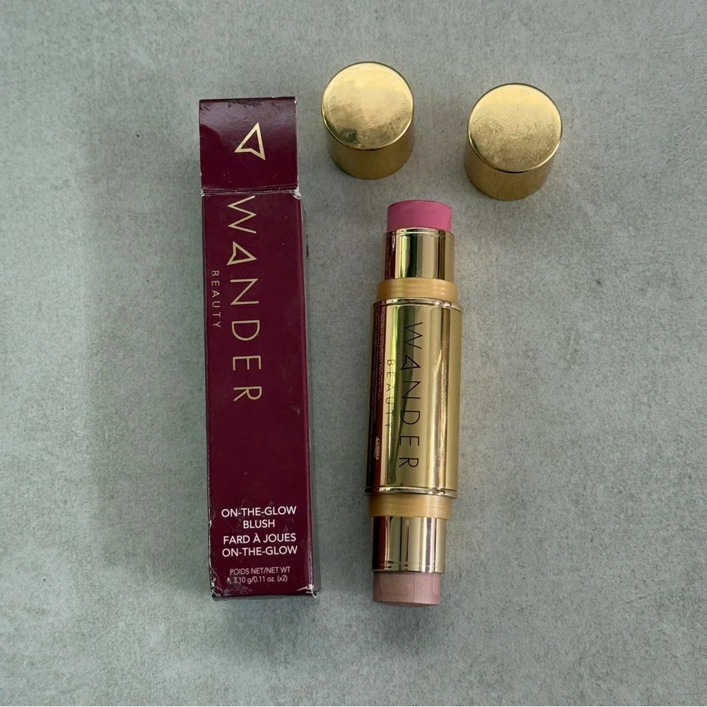 Wander Beauty On-the-Glow Blush & Highlighter Stick - Soft Pink / Nude Glow